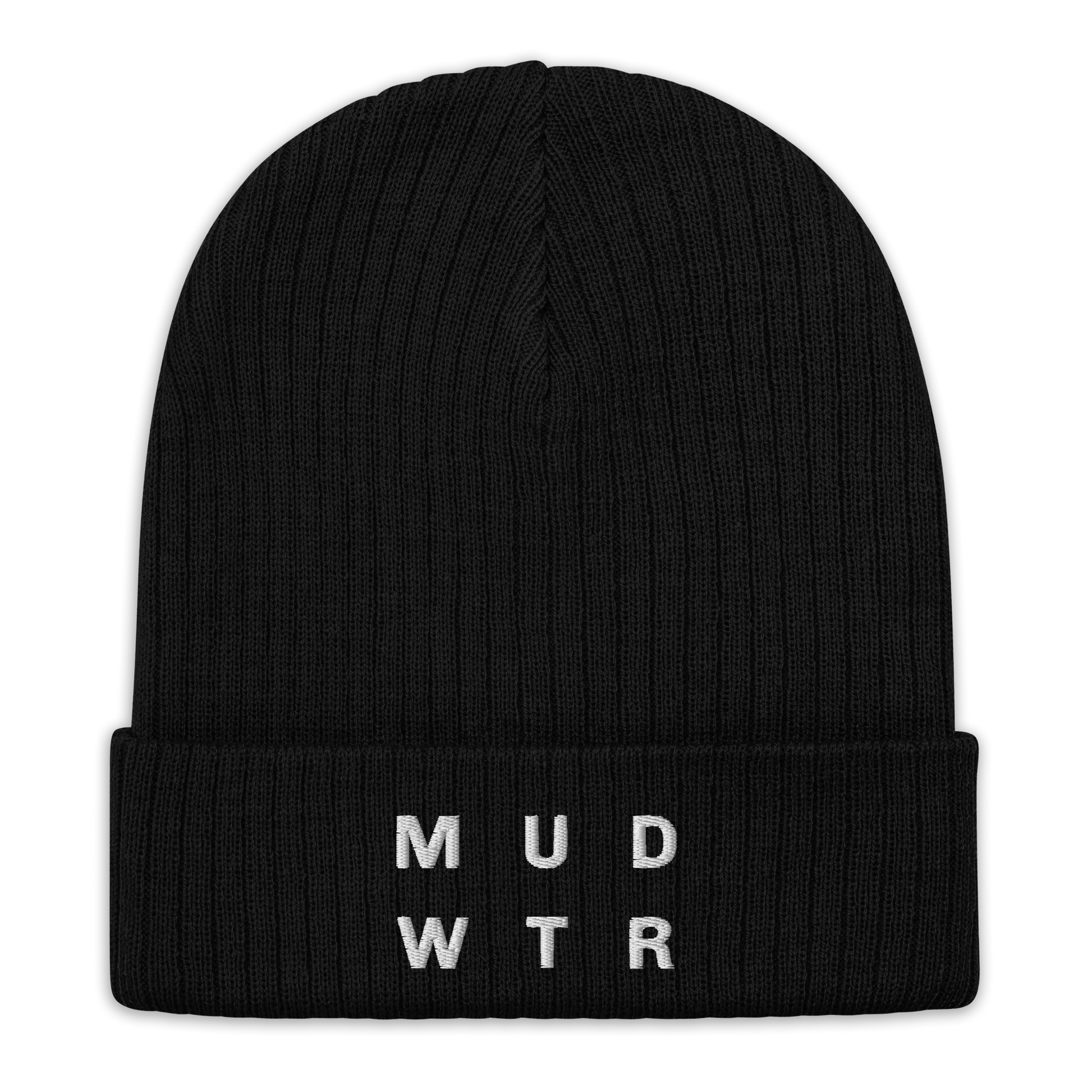 mud-wtr-beanie-y0 ribbed-knit-beanie-black-front-6478f6ebce026.png